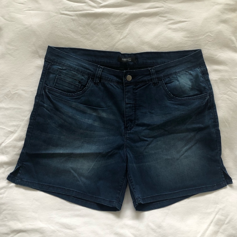 Plus Size Denim Shorts